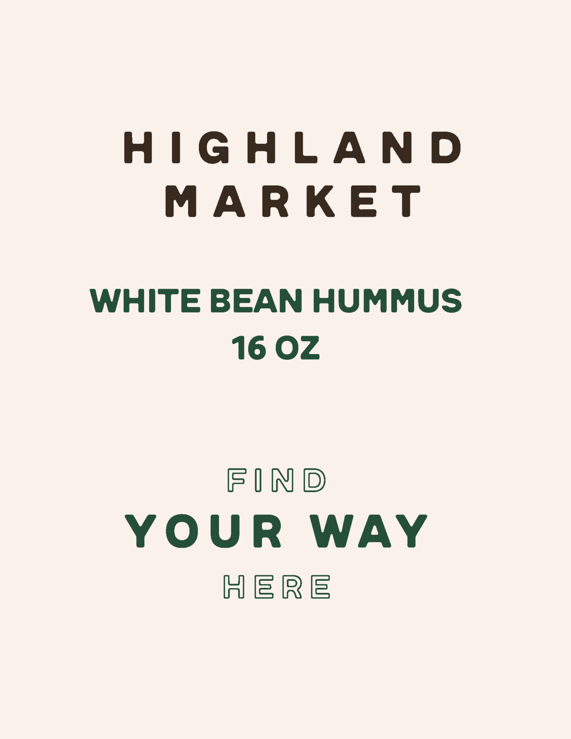 hummus, frozen, white bean, 16 oz; each; Real Foods hummus, frozen, white bean, 16 oz; each; Real Foods