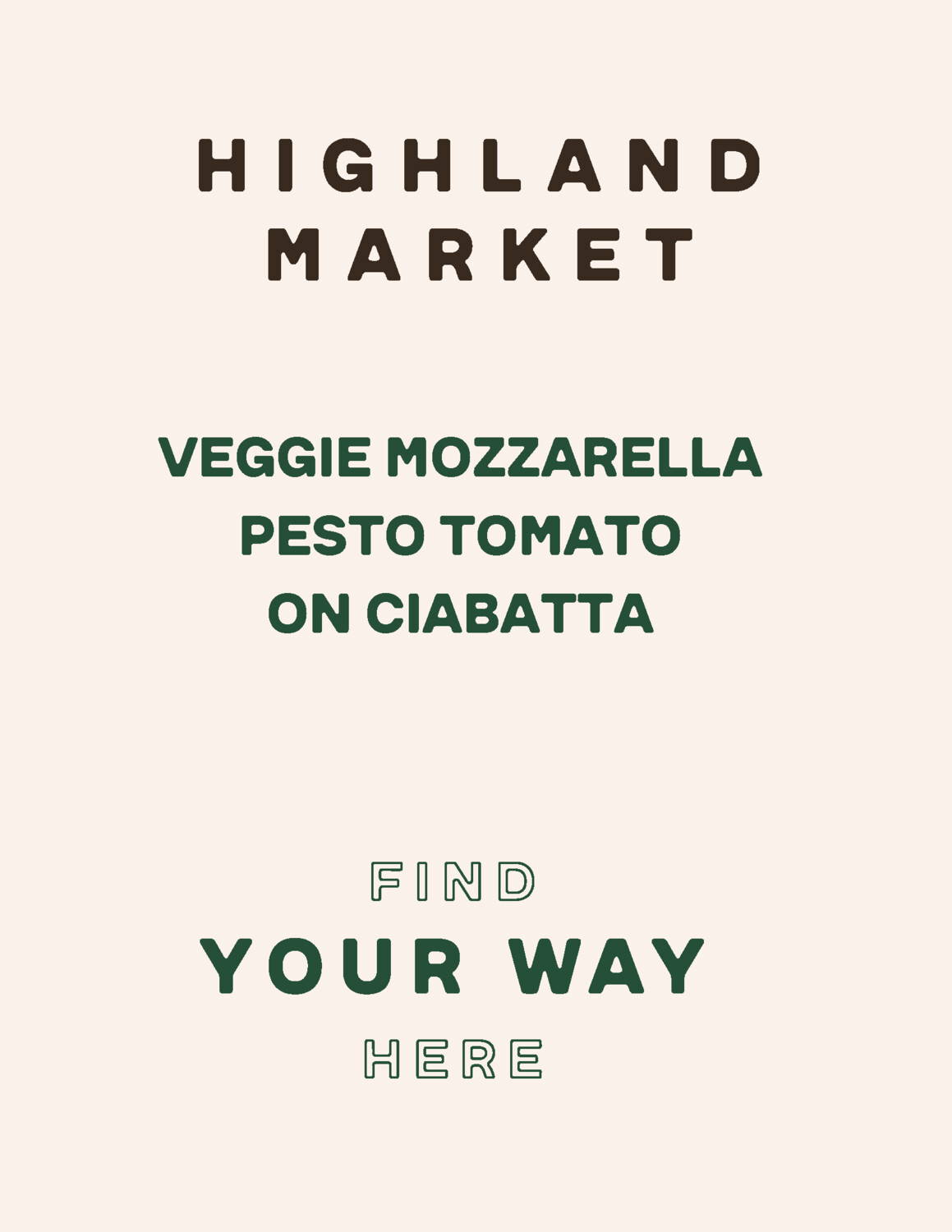 sandwich, mozzarella, tomato, pesto, vegetarian; each; Real Foods sandwich, mozzarella, tomato, pesto, vegetarian; each; Real Foods
