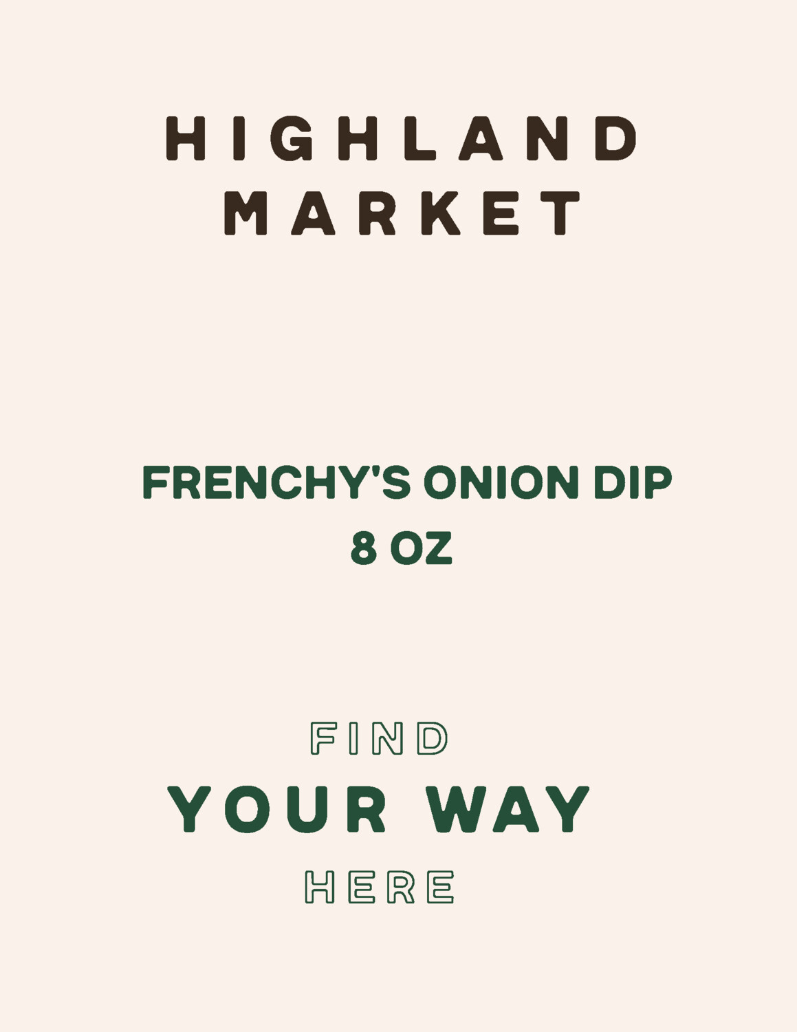 dip, frozen, frenchy's onion, 8 ounce; each; Real Food dip, frozen, frenchy's onion, 8 ounce; each; Real Food