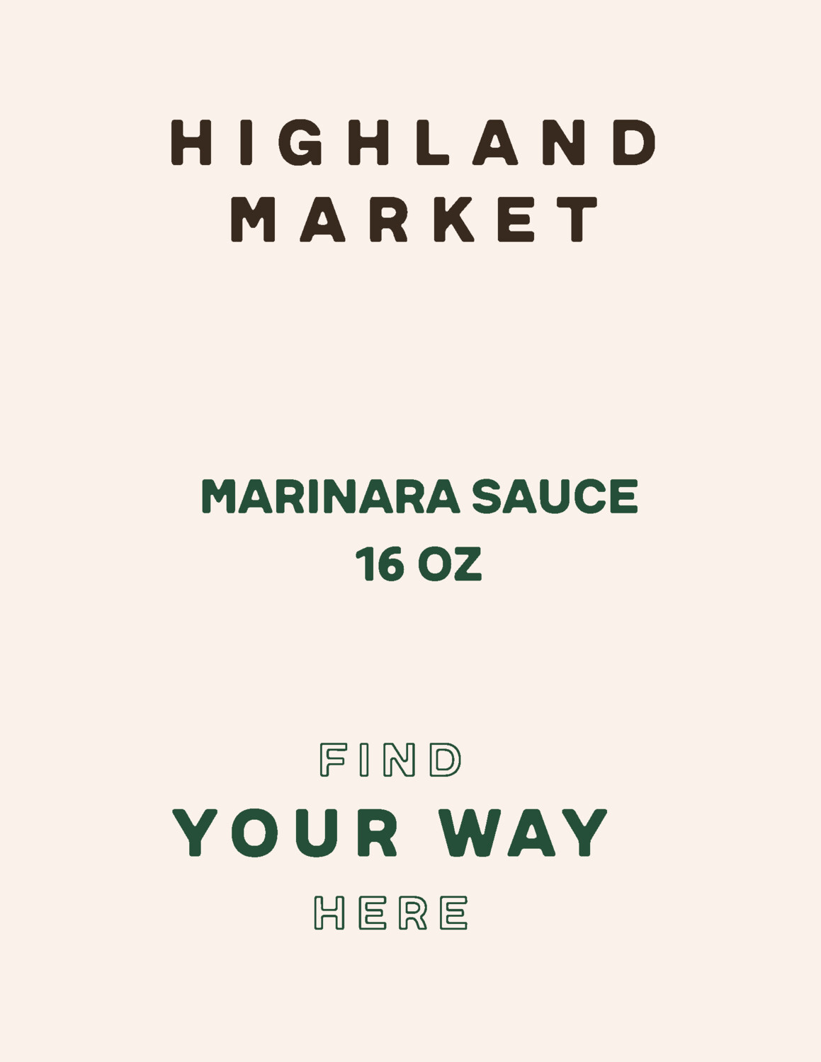 sauce, frozen, marinara sauce; 16oz; Real Foods sauce, frozen, marinara sauce; 16oz; Real Foods