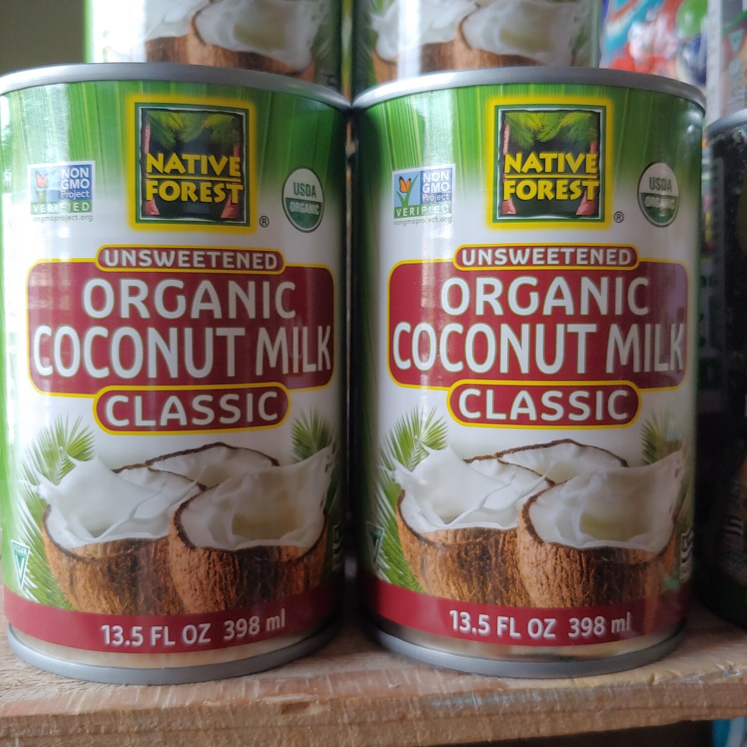 coconut milk, organic; 15oz can; each; Native Forest coconut milk, organic; 15oz can; each; Native Forest