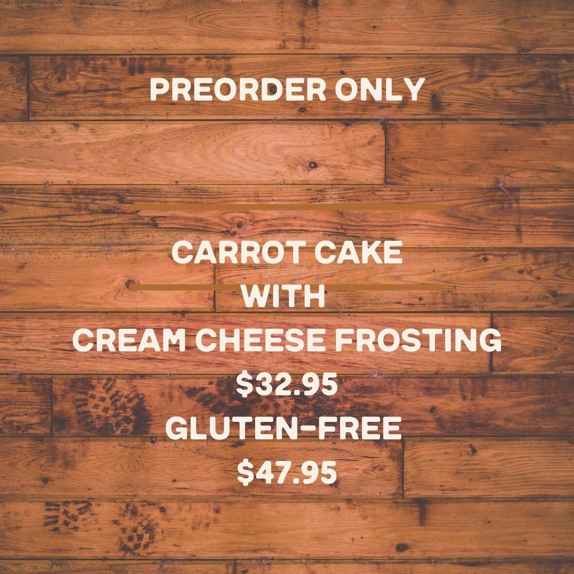 cake, carrot; Highland Market cake, carrot; Highland Market