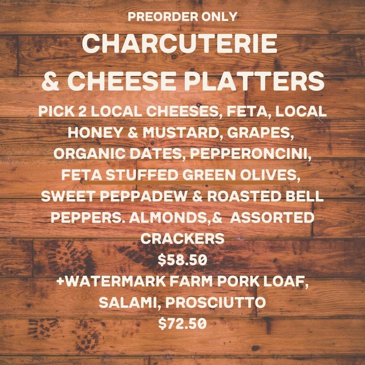 platter, cheese or meat; Highland Market platter, cheese or meat; Highland Market