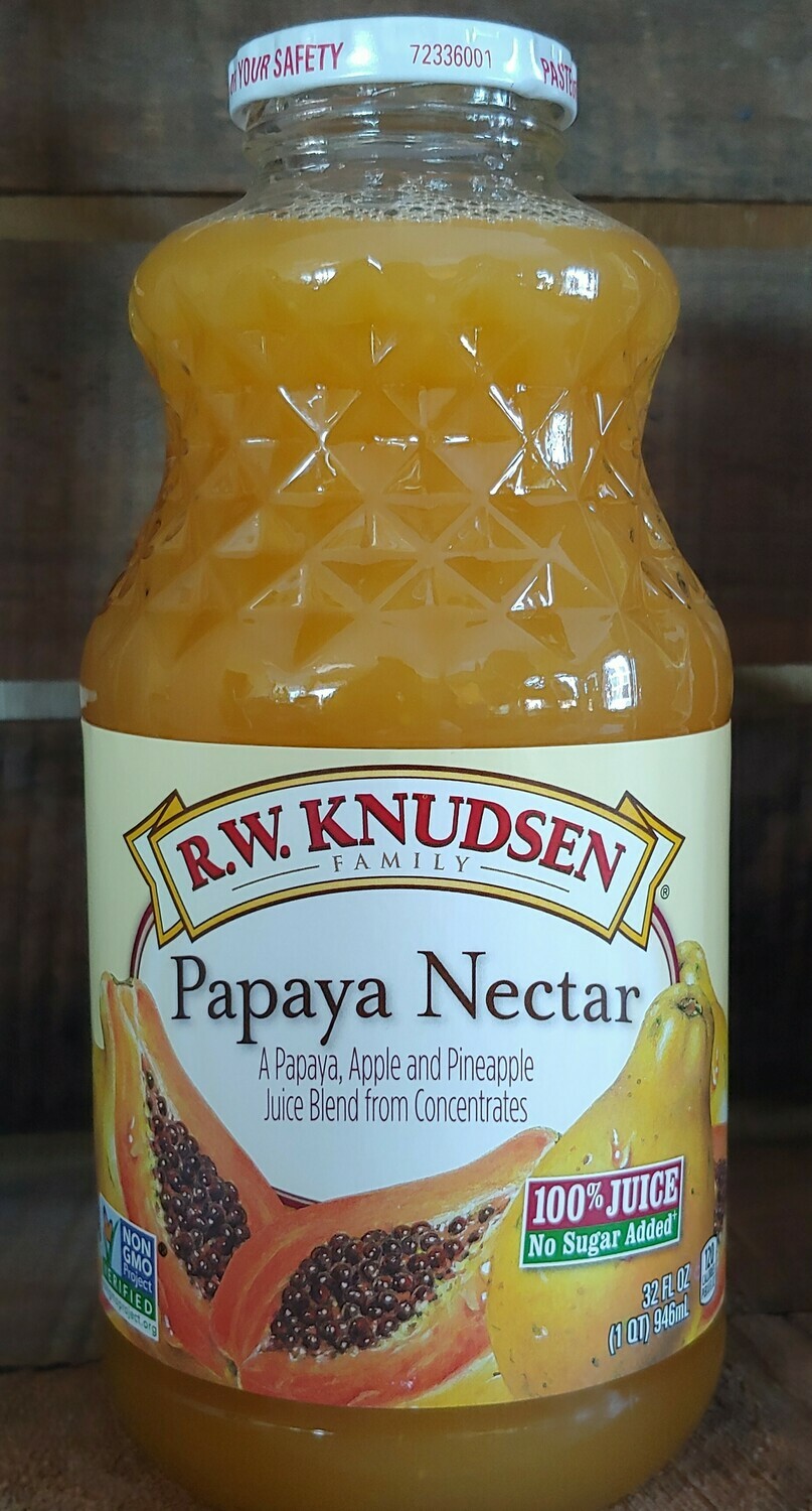 juice, papaya nectar; 32 oz; Knudsen juice, papaya nectar; 32 oz; Knudsen
