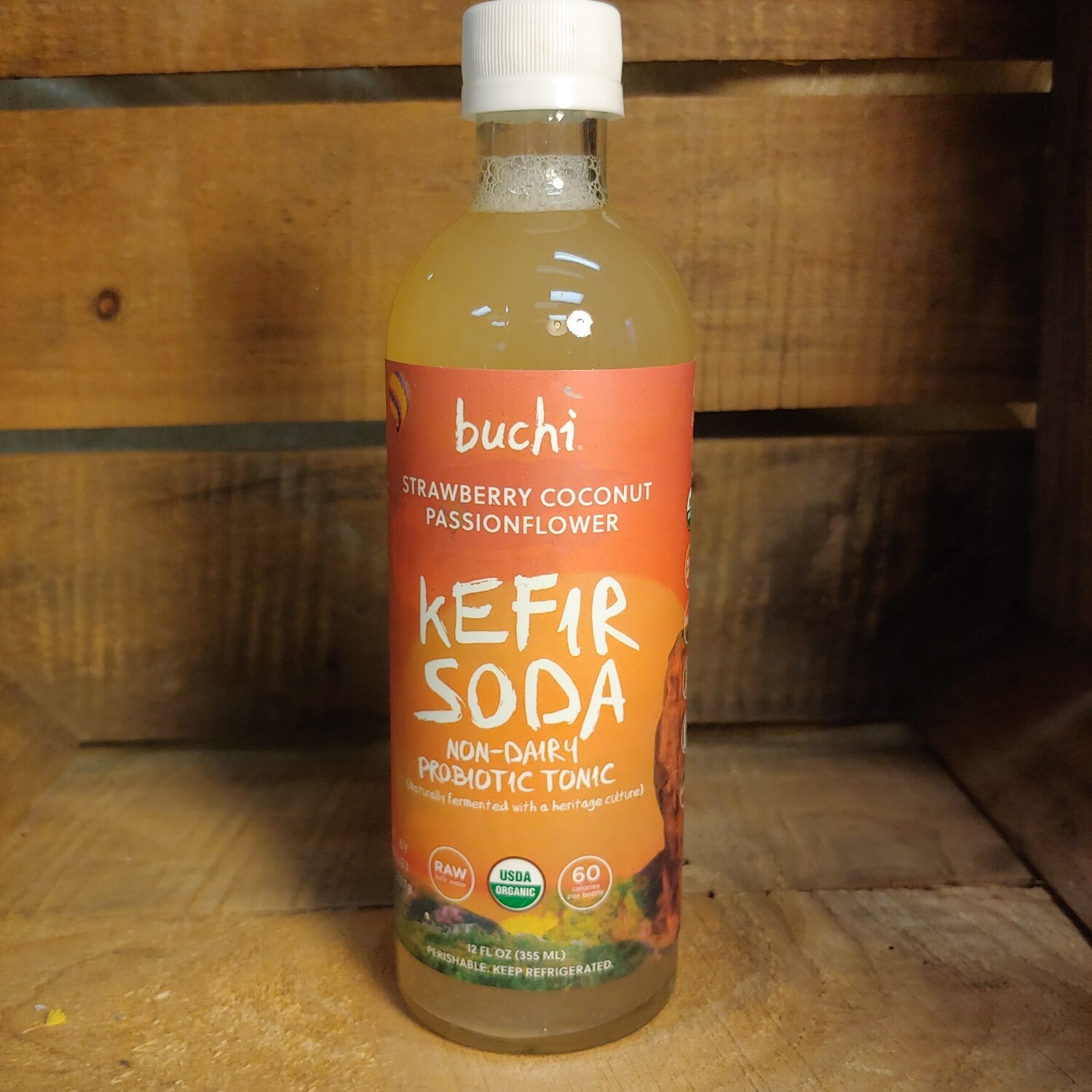 soda, kefir, strawberry coconut; 12oz; Buchi soda, kefir, strawberry coconut; 12oz; Buchi