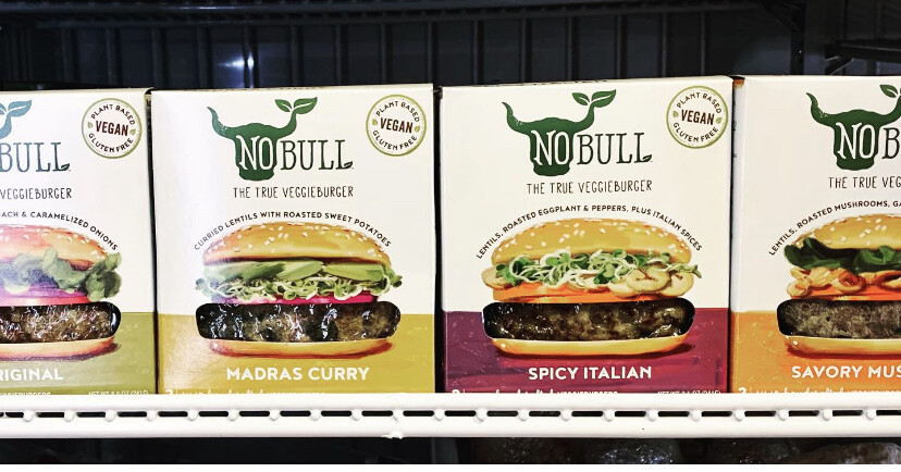 burger, spicy Italian, gluten-free, vegan; each; No Bull