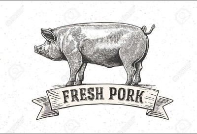 pork, rosemary garlic, ground; aver 1#; CJ Mt Morgans Farm