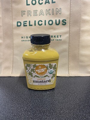 mustard, yellow, organic; 9oz; Natural Value