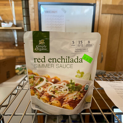 sauce, red enchilada, organic; 8oz bag; Simply Organic 