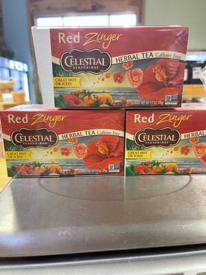 tea bag, red zinger, each; Celestial