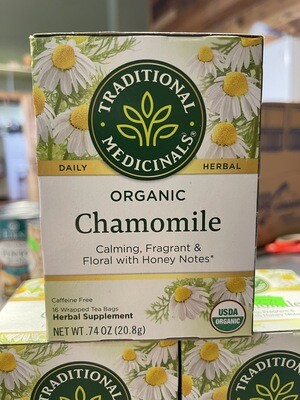 tea, chamomile; 16 bags; Traditional Medicinals 