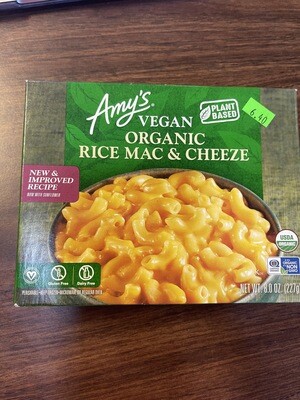 mac and cheese, vegan, gluten free, 9 ounce; each; Amy's