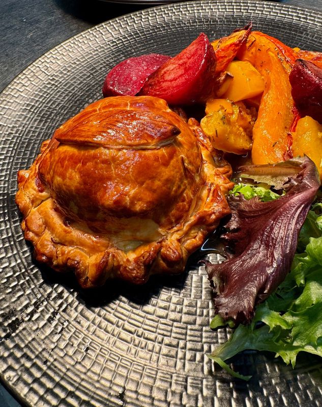Tourte de canard aux champignons