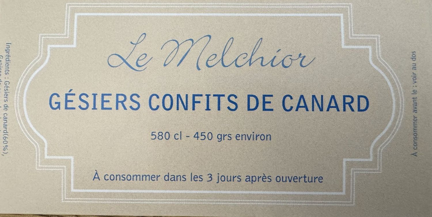 Gésiers de canard