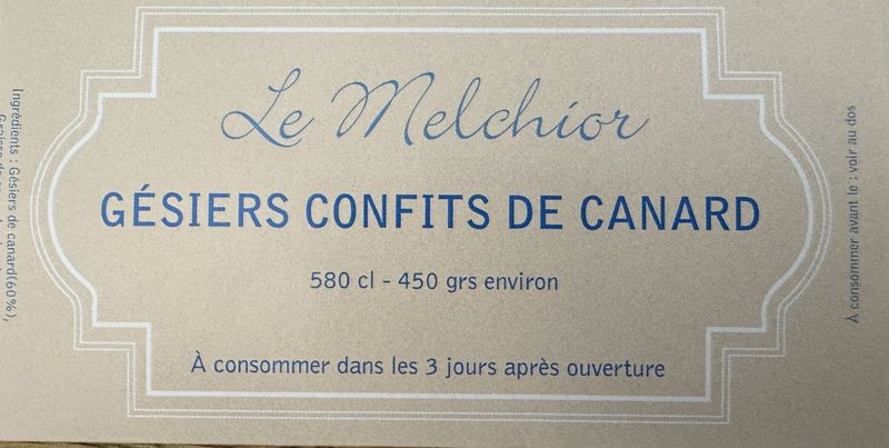 Gésiers de canard
