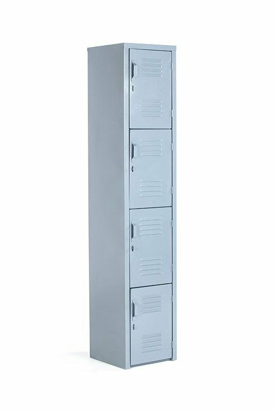 Locker metálico 4 puertas 38 x 37 x 180 cm