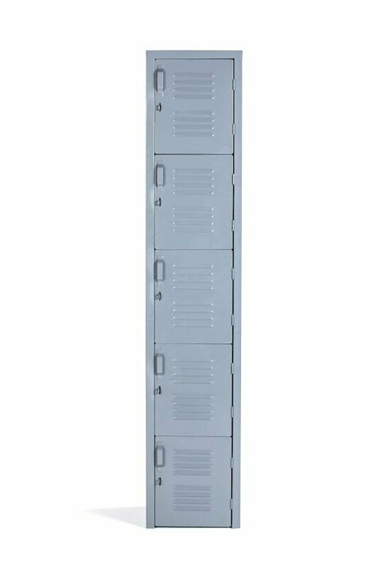 Locker metálico 5 puertas 38 x 37 x 180 cm
