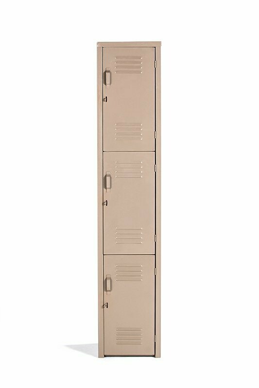 Locker metálico 3 puertas 38 x 37 x 180 cm