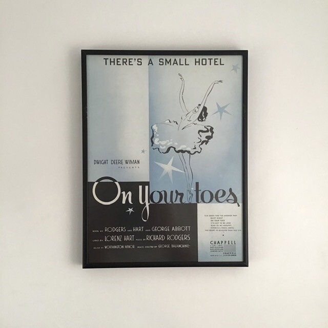 “There’s A Small Hotel” Framed Song Sheet Cover “There’s A Small Hotel” Framed Song Sheet Cover