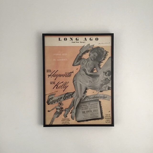 “Long Ago (And Far Away)” Framed Song Sheet Cover “Long Ago (And Far Away)” Framed Song Sheet Cover