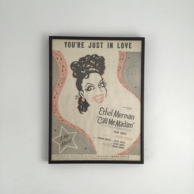 “You’re Just in Love” Framed Song Sheet Cover “You’re Just in Love” Framed Song Sheet Cover
