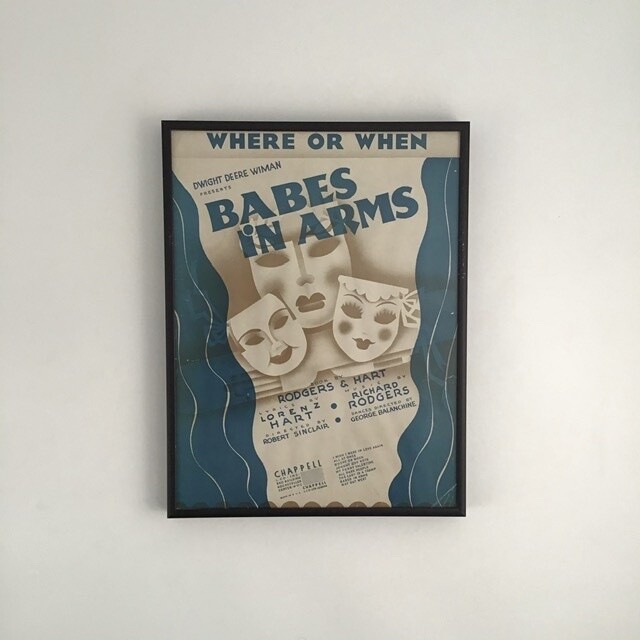 “Where or When” Framed Song Sheet Cover “Where or When” Framed Song Sheet Cover
