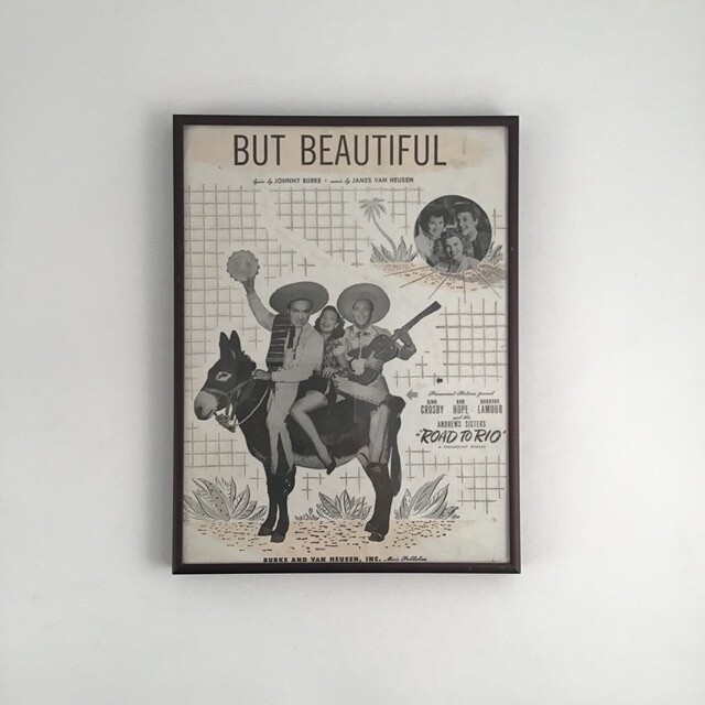 “But Beautiful” Framed Song Sheet Cover “But Beautiful” Framed Song Sheet Cover
