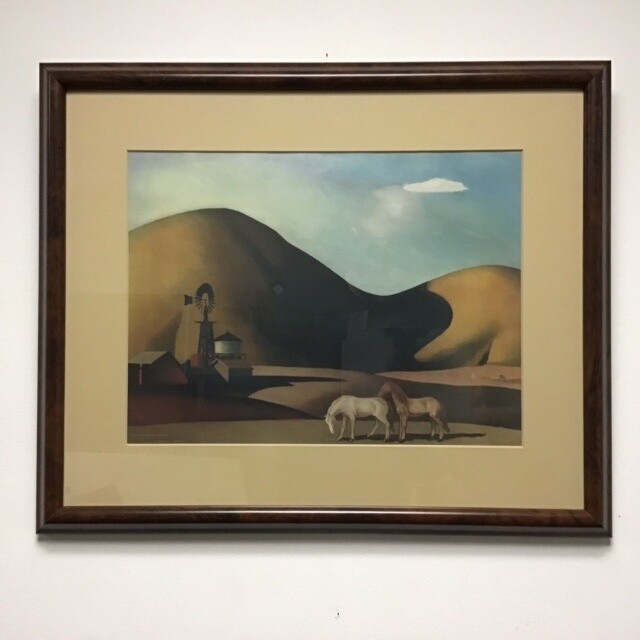 Western Landscape Reproduction Framed Western Landscape Reproduction Framed