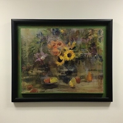 John Richard Sunflower Tapestry Painting John Richard Sunflower Tapestry Painting