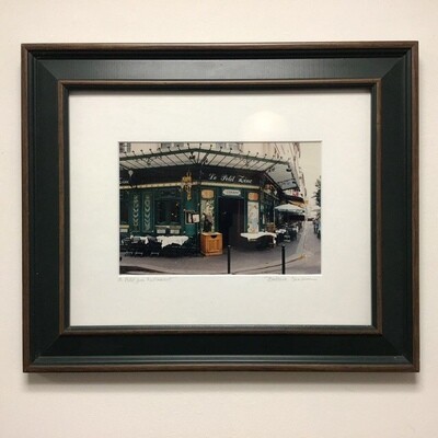 Barbara Sandson Le Petit Zinc Restaurant Framed And Signed Photograph
