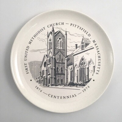 First United Methodist Church Pittsfield Ma Centennial Commemorative Plate