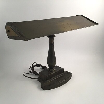 Antique Globe NY Bankers Desk Lamp
