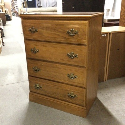 Sold Wood Four Drawer Dresser