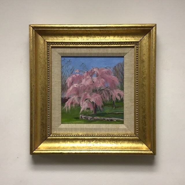 Joan Mentzinger Painting Spring Pink