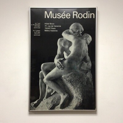 Framed Vintage Rodin Museum Poster
