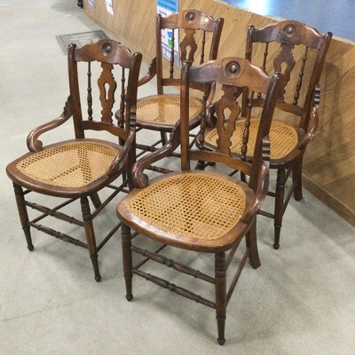Set of 4 Antique Kitchen Chairs