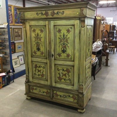 Hand Painted Knockdown Armoire