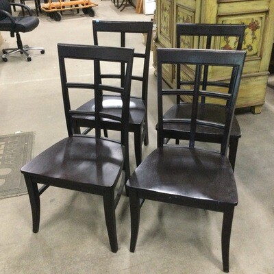 Set of 4 Solid Wood Chairs by Thomasville Furniture