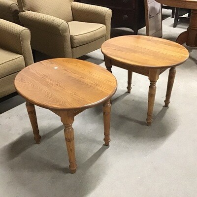 Pair of Oak Side Tables/Night Stands