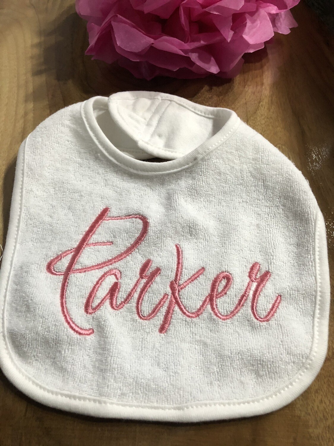 Baby's Personalized Embroidered Bib