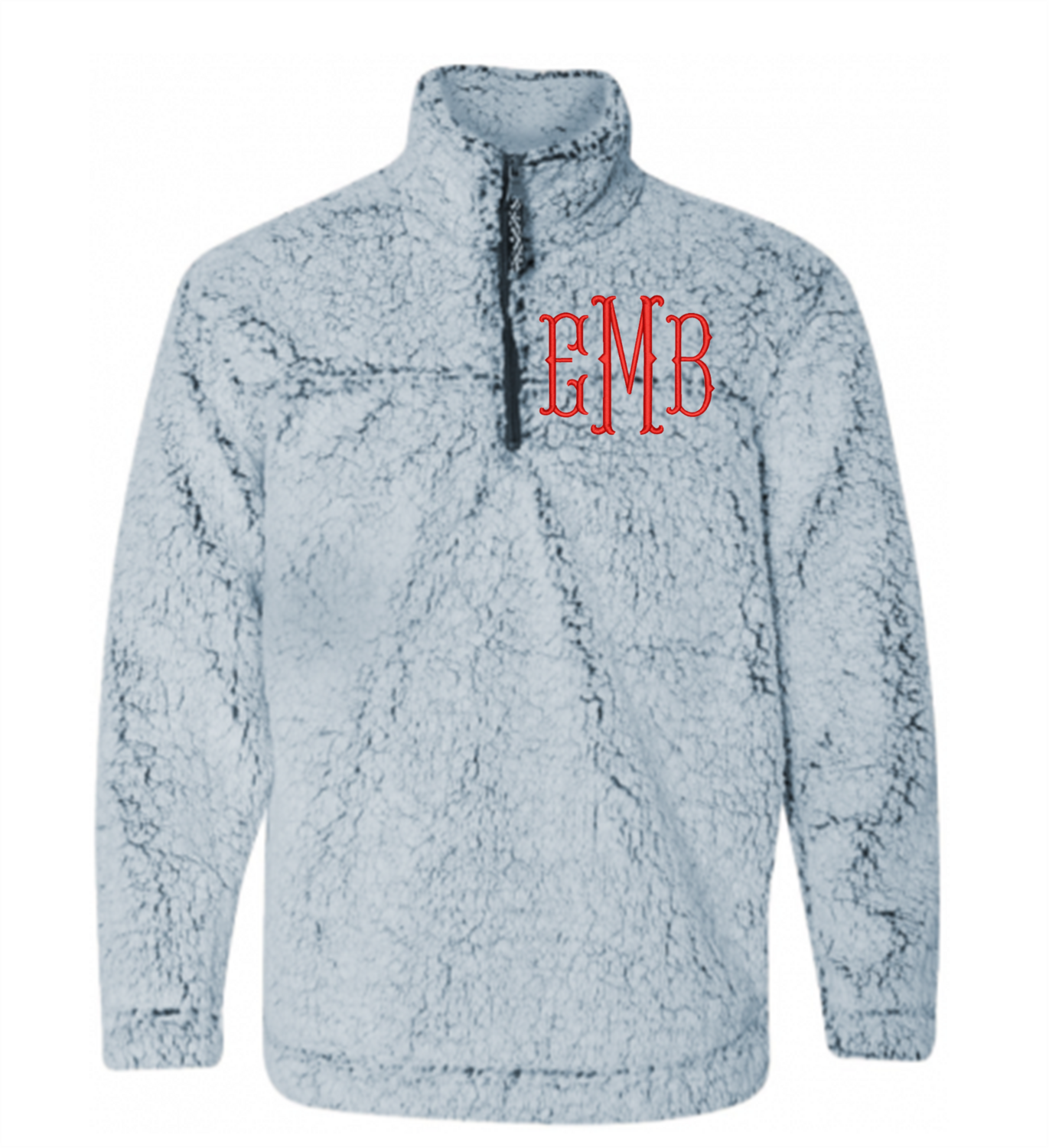 Embroidered Personalized Sherpa 1/4-Zip Fleece Pullover - Ladies