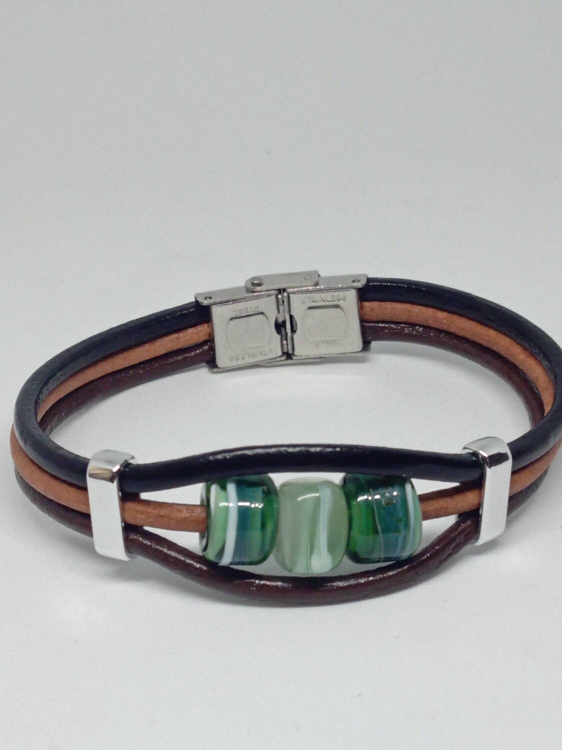Bracelet homme 3 perles