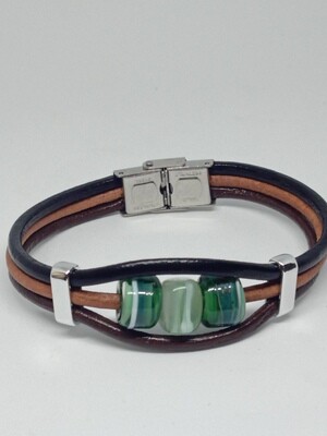 Bracelet homme 3 perles