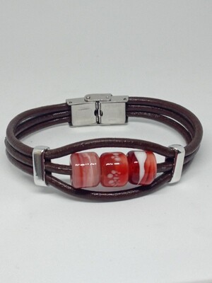 Bracelet Homme 3 perles