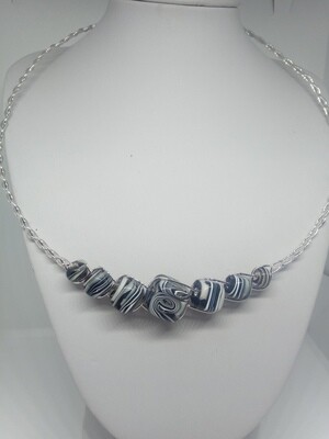 Collier tressé noir
