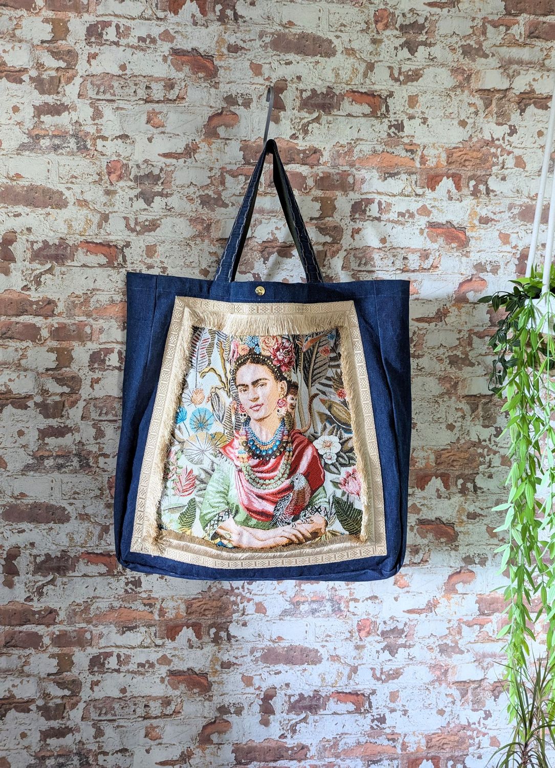 XXL Jeans Shopper FRIDA dunkelblau