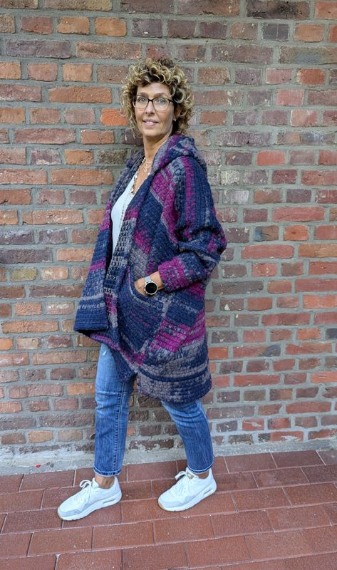 Oversize Cardigan aus Wollemix