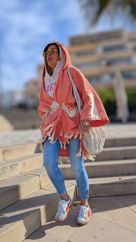 BOHO Cardigan rot