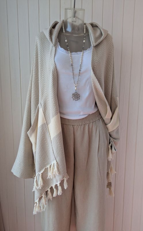 BOHO Cardigan beige