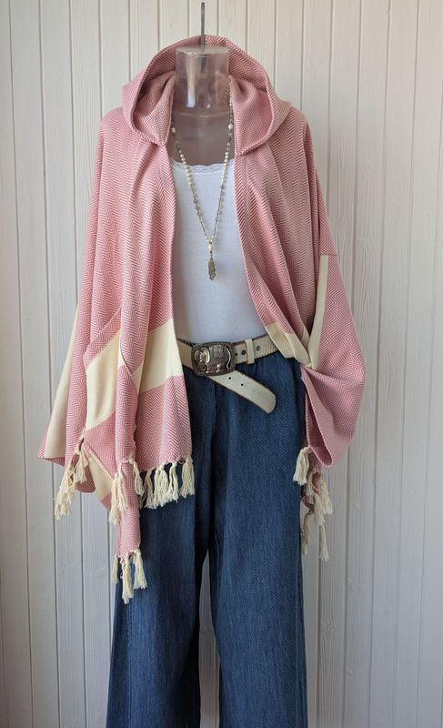 BOHO Cardigan pink
